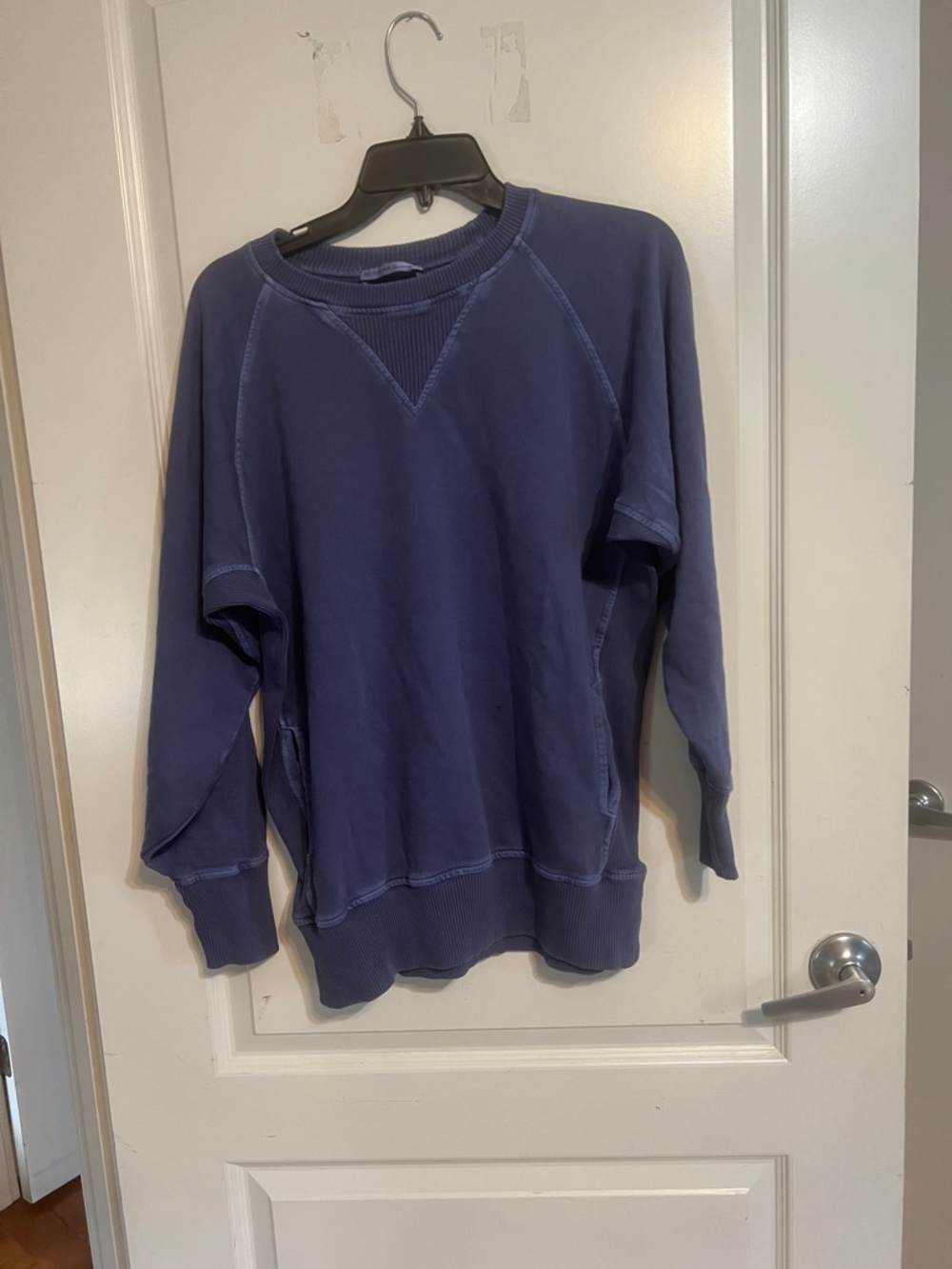 Zenana Outfitters Women's Crewneck Sweatshirt - Navy Blue